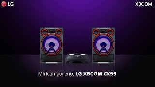 Minicomponente LG XBOOM CK99  Siente todo el ritmo y disfruta a lo grande [upl. by Rosemare]