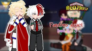 Fandoms react to each other  Gacha Life 2  MHA  Part 257  mhagacha [upl. by Yelsgnik]