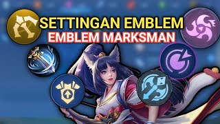 SETTING EMBLEM MARKSMAN TERSAKIT  COBAIN SET MARKSMAN INI MARKSMAN MOBILE LEGENDS [upl. by Waldack]