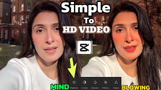 How to convert simple video to 4K ultra in CapCut  Normal video ko 4K HDR kaise banaen [upl. by Nylsirhc]