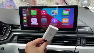 Wireless Carplay Adapter USB for Factory Wired CarPlay BMW Benz Audi Jeep Vehicles etc [upl. by Tavey203]