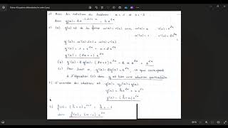 Equations différentielles du 1er ordre  Exercice [upl. by Halonna]