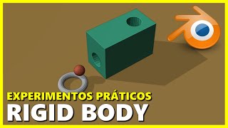 EXPERIMENTOS PRÁTICOS COM RIGID BODY  BLENDER 3D [upl. by Reinhardt]