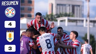 Paraguay vs Uruguay 43 Resumen y Goles COMPLETO  Preolímpico Sudamericano Sub23 2024 [upl. by Jacobba]