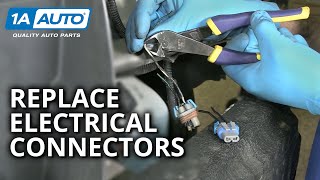 Damaged Connectors How to Splice in New Car Electrical Connectors [upl. by Porcia]