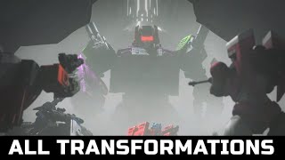 Transformers War For Cybertron Earthrise2021 All Transformations HD [upl. by Kaitlyn]