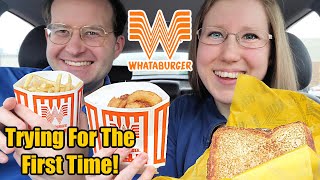 TRYING WHATABURGER FOR THE FIRST TIME Mukbang [upl. by Alister]