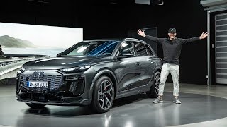 My First Look At The Audi Q6 etron Tech Specs Quick Tour amp First Drive [upl. by Falcone]