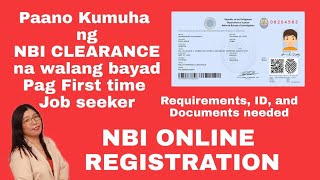 How to Get NBI CLEARANCE for FIRST TIME JOB SEEKER  ONLINE REGISTRATION  walang bayad  Spell Anne [upl. by Genni]