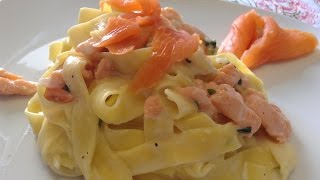 Tagliatelle al Salmone Chef Stefano Barbato [upl. by Ama948]