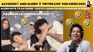 ALIZEH SAYS TO AAYOUSH “ KASTO0  AGADI SE NAI PICHWADE SE KHELO”😂 ITS PACHADI 🤣🤣  Reaction Video [upl. by Ahsinuq302]