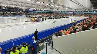 EK schaatsen afstanden in Thialf Heerenveen 2024 [upl. by Axela]