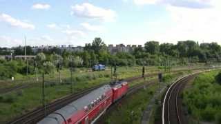 Eisenbahn am Bahnhof Berlin Gesundbrunnen ua 22Juni 2013 [upl. by Vivia]