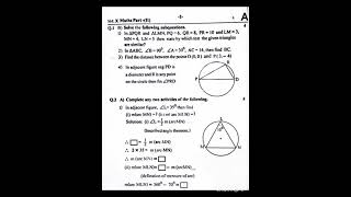 Class 10 Maths 2 first semester question paper 2024💯💯🔥🔥 [upl. by Muscolo]