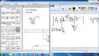 FESTO FluidSIM  Pure Pneumatic AABB [upl. by Kaleena]