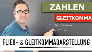 Was ist die Gleitkommadarstellung Wie sind Zahlen als Gleitkommazahlen darzustellen [upl. by Loleta]