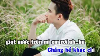 Khi Người Mình Yêu Khóc Phan Mạnh Quỳnh Karaoke Beat [upl. by Eittik]