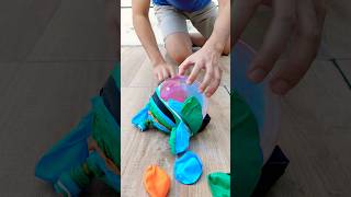 ลูกบอลน้ำอัดลม🩵❤️🖤💚 gledaychannel balloon asmr asmrsounds [upl. by Ymmot]