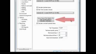 Post Construction Hydrotest Calculations in COMPRESS [upl. by Ainollopa]