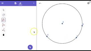 Constructing an ISOSCELES TRIANGLE GeoGebra Beginner Exercise 5A [upl. by Rollet412]