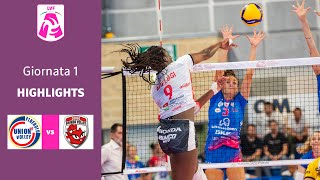 Pinerolo  Cuneo  Highlights  1 Giornata Campionato 2324  Lega Volley Femminile [upl. by Essyla432]