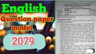 CTEVT english question paper 2079  diploma level model question paper of english ctevt diploma🇳🇵 [upl. by Ayekahs]