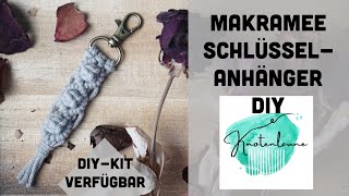 Makramee DiY Schlüsselanhänger quotSheilaquot  Makramee Tutorial  Anleitung für Anfänger  selber machen [upl. by Mikel]