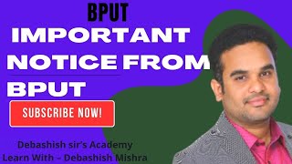 IMPORTANT NOTICE FROM BPUT [upl. by Ameehs]