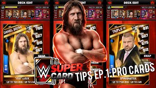 WWE SuperCard Tips Ep1 Pro CardsCombining Cards [upl. by Akienom369]