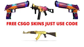 FREE CSGO SKINS JUST USE CODE 5 knifex [upl. by Richards]