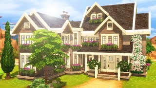 8 SIM TRADITIONAL FAMILY HOME  The Sims 4 Speed Build No CC [upl. by Retsevlys]