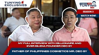 TUNE IN KAY TUNYING LIVE  My full interview with billionaire and Ever Bilena founder Deo Sy [upl. by Iphagenia]