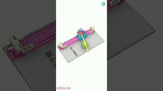 P47 90°rotating movement mechanism powered by rodless cylinder drivemechanical solidworks 3d [upl. by Dang]