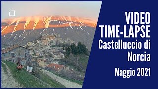 Timelapse Castelluccio di Norcia  Maggio 2021 [upl. by Noland]