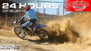 Full Race 2024 24 Hours of Glen Helen Day Moto 2  Trevor Hunter 224  2024 YZ450FX [upl. by Riplex]