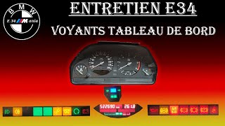 Voyant de tableau de bord BMW E34 525 TDS Sedan Berline [upl. by Eeldivad]