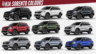 2022 Kia Sorento SUV  All Color Options  Images  AUTOBICS [upl. by Euqinomahs]