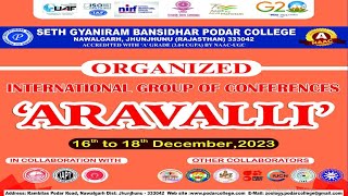 International Group of conferences ARAVALLI  Seth Gyaniram Bansidhar Podar College Nawalgarh [upl. by Kathie551]