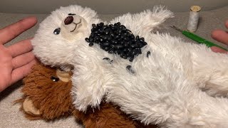 Crafting Weighted Stuffed Animals 🧸 ASMR Beans amp Rice [upl. by Ridley]