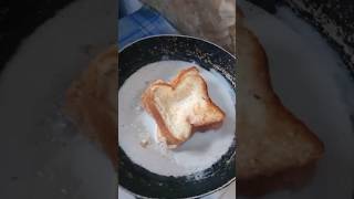 Morning breakfast Bread milk recipe breadrrcipe milkyway bread viralvideos cooking breadmilk [upl. by Hanahsuar934]