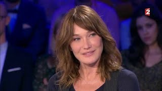 Carla Bruni  On nest pas couché 18 novembre 2017 ONPC [upl. by Ribal]