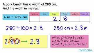 Converting Centimetres to Metres [upl. by Uolymme]