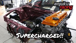 Supercharged KA24DE finally goes back into Drift S14 [upl. by Ahsed]