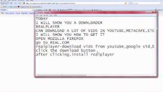 how to use realplayer downloader [upl. by Ihculo853]