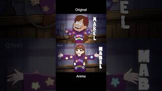 Gravity Falls Anime vs Original FASH Animation [upl. by Ladnar]