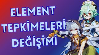 Element Tepkimeleri Güncellemesi Neyi Değiştirdi  Genshin Impact Türkçe Rehber [upl. by Nnyrat]