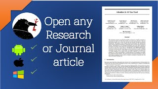 Open Any Research paper for FREE Using SciHub  Research Gate Science Direct IEEE JSTOR PubMed [upl. by Rikki353]