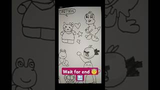 How to make cartoon stickers cartoon sticker drawing shorts shortsfeed drawing viralshortmusic [upl. by Enived476]