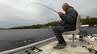 Late April topwater action on the lower Housatonic River [upl. by Nerland]