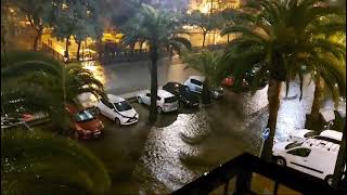 Huelva inundada 4 45 madrugada 1 de noviembre [upl. by Teik]